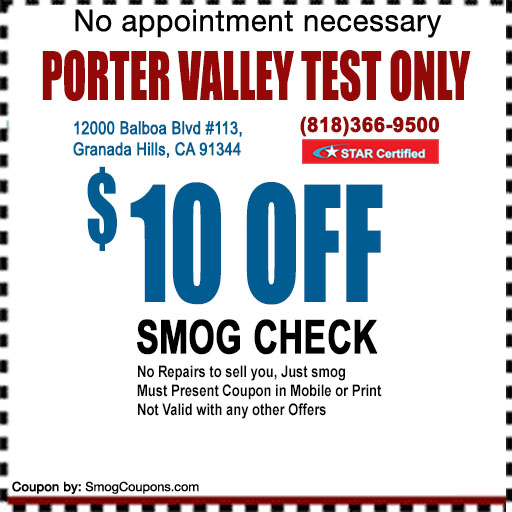 Smog Check Coupon